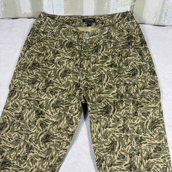 True Religion Camo Cargo Pants Mens Green Swirl Camo Utility Work Size 30 - Picture 3 of 16